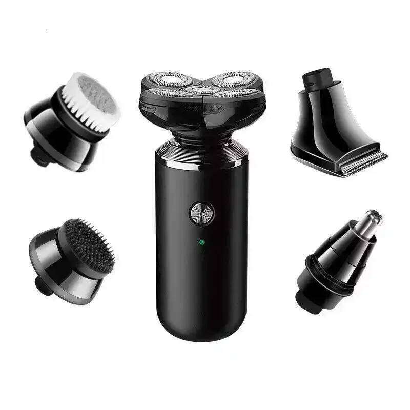 Kemei KM 1004 5-In-1 Electric Shaver For Men Nose Ear Trimmer, Hair Clipper, Bald Head Shaver,Body Groomer