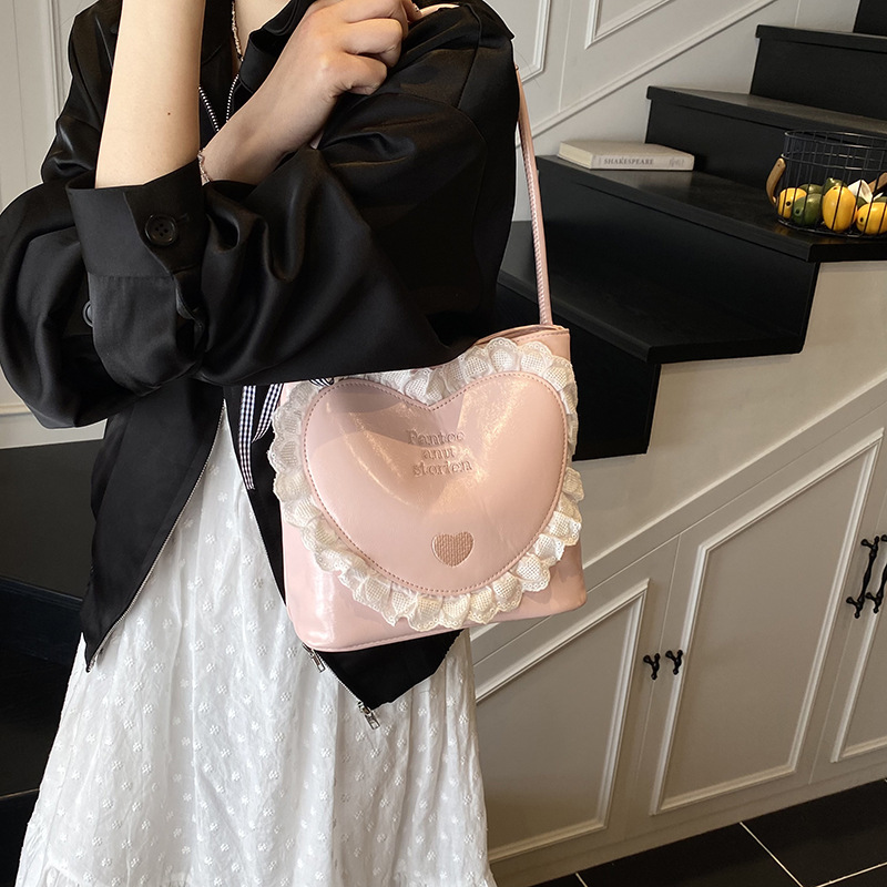 designer Korean Style Simple Casual Women's Bag 2025 New Trend Fashion Underarm Bag Handbag Free shipping Ballet Style Lace shopping bag Bucket B