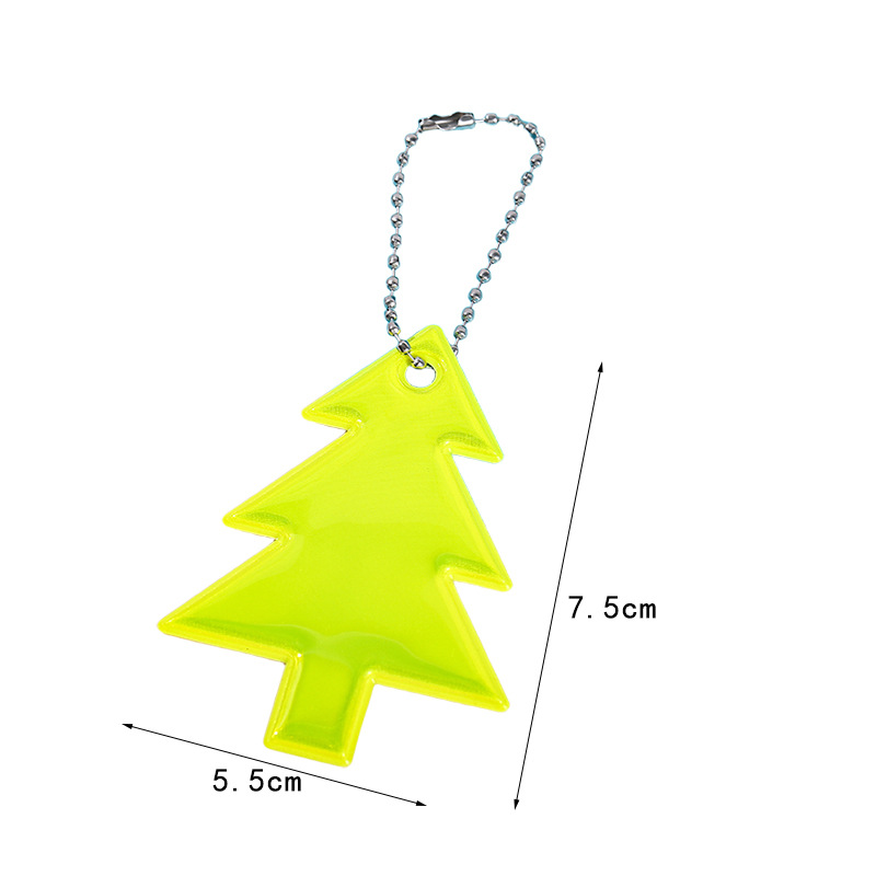 Christmas Tree Shaped Glow-in-the-Dark Backpack Pendant - Perfect Holiday Decorations with Multiple Color Options