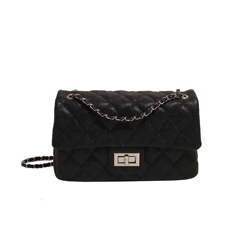 Designer 2025 New Fashionable Shoulder Bag Small Fragrant Style Diamond Grid Chain Shoulder Crossbody Bag European And American Classic Buckle Women&#