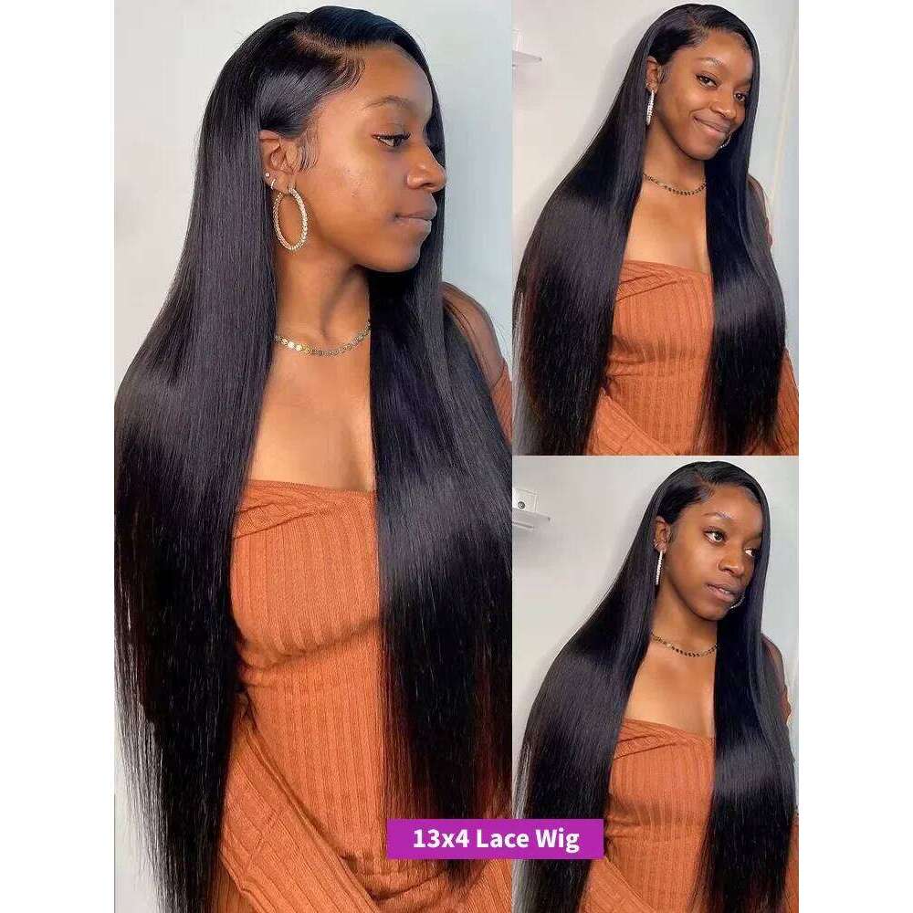 250% Density 13x6 Hd Straight Lace Frontal 30 36 Inch Vieamese Raw Wigs 4x4 5x5 Glueless Wig Human Hair Ready To Wear