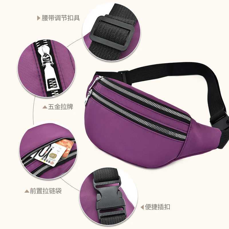 Geestock Women Waist Bag Nylon Fanny Packs Chest Bag Man Waterproof Phone Bag Waist Pack for Sport Travel Climbing and Cycling W250604