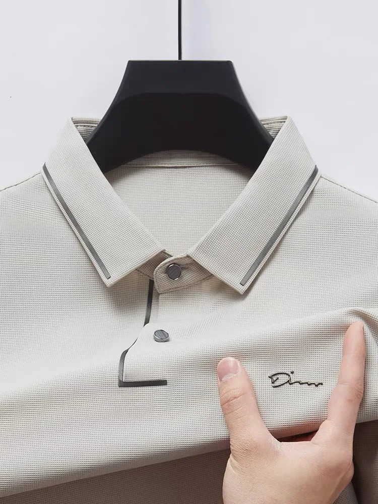 High end short sleeve POLO shirt men cool breathable summer Tshirt fashionable embroidery casual mens clothing 250604Z