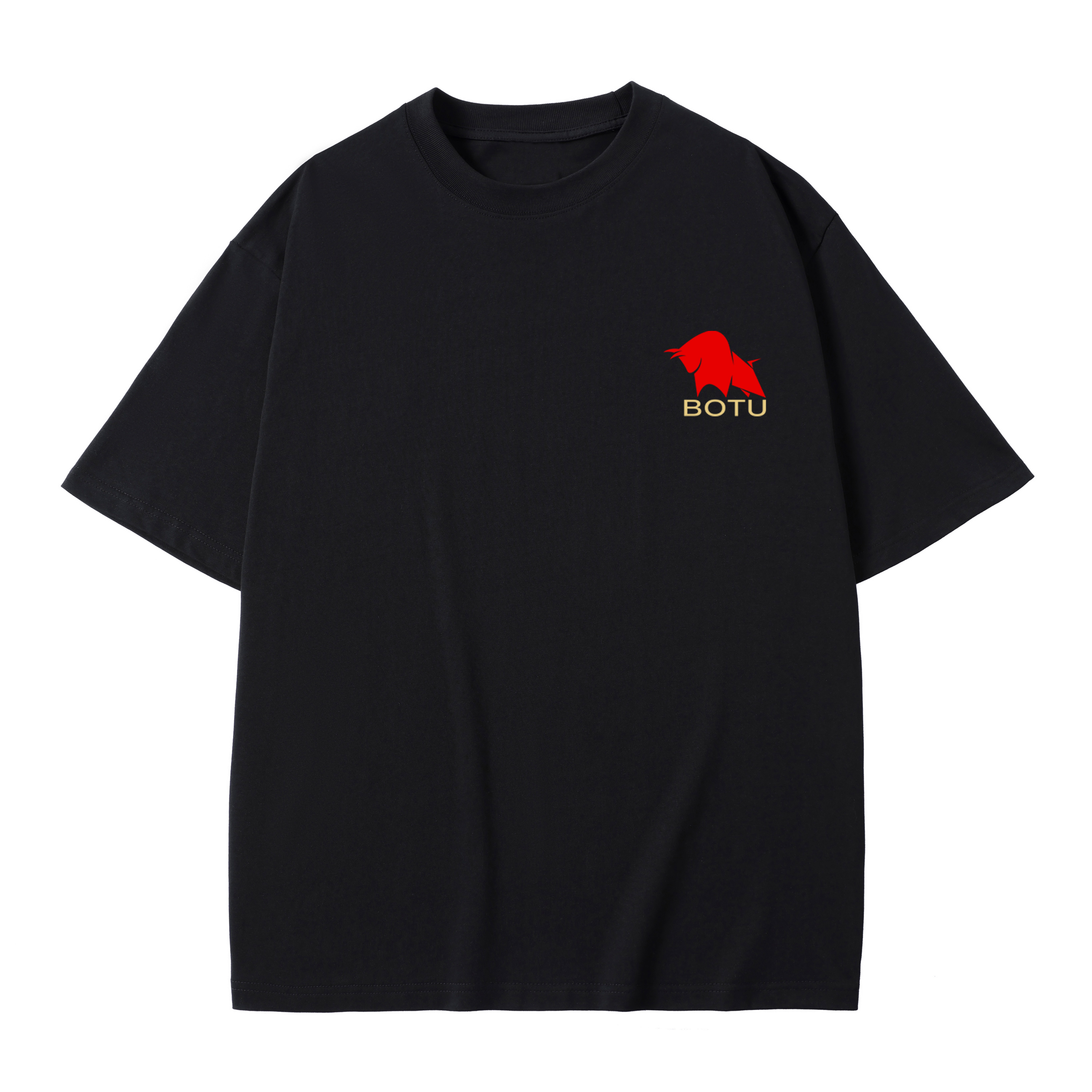 T-shirt men's top designer cotton T-shirt Silver the bull short sleeved clothing high-quality fashionable T-shirt BROADTRUE