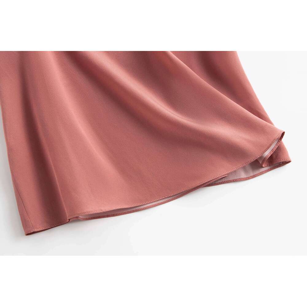 Summer Plus Size Women's T-Shirt 100% Mulberry Silk Crepe De Chine Top Loose-Fitting Lightweight Thin Special Offer