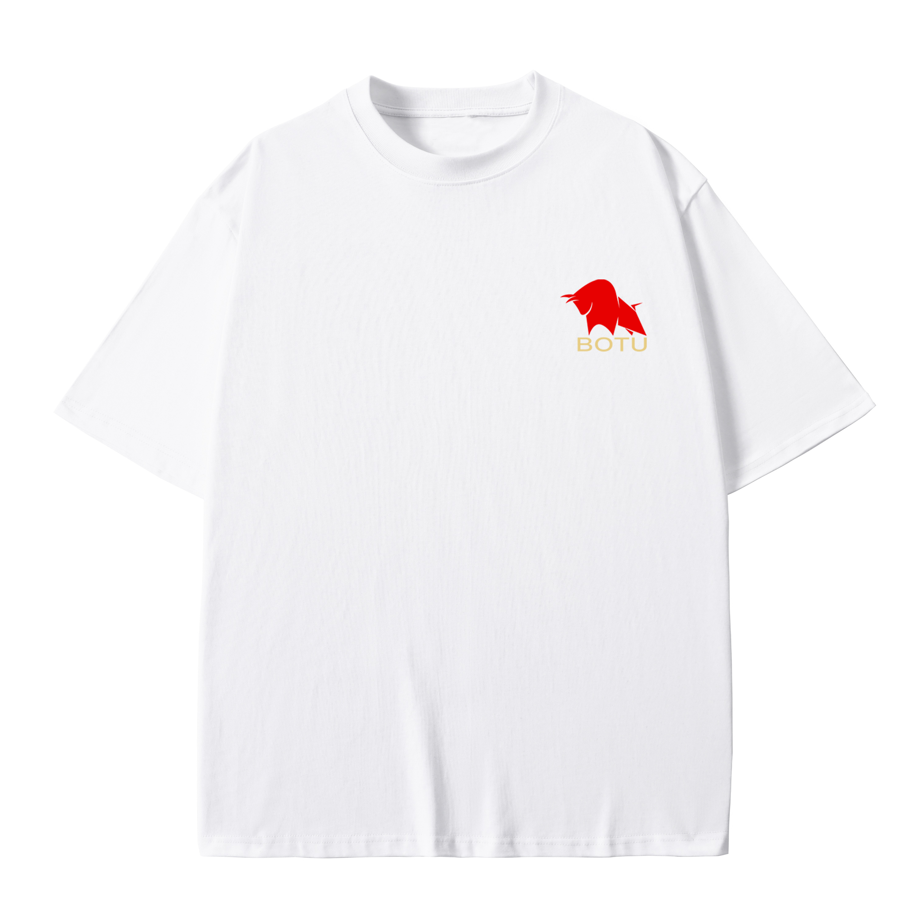 T-shirt men's top designer cotton T-shirt Silver the bull short sleeved clothing high-quality fashionable T-shirt BROADTRUE