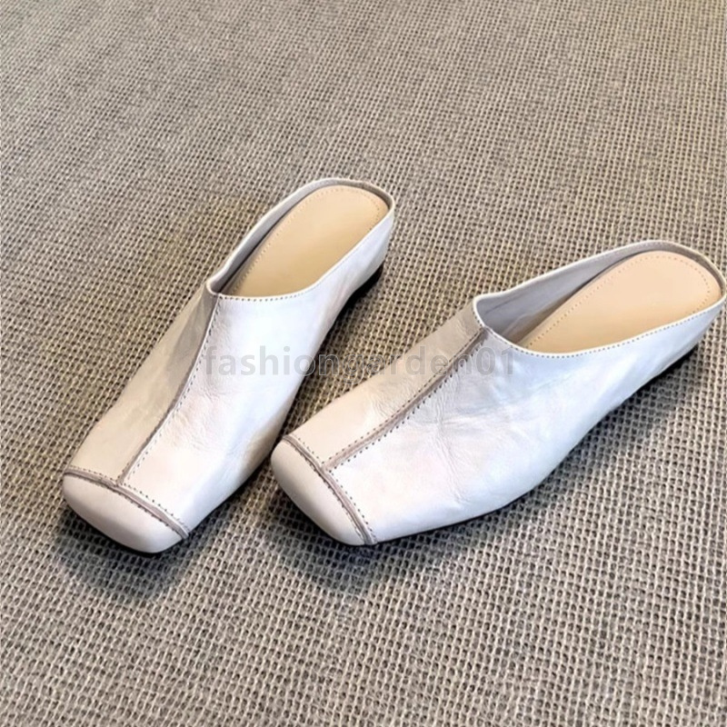 designer sandals womens half slippers fashion casual sandal women's slides outdoor inner height leather luxury sandals french wedge retro lazy sa