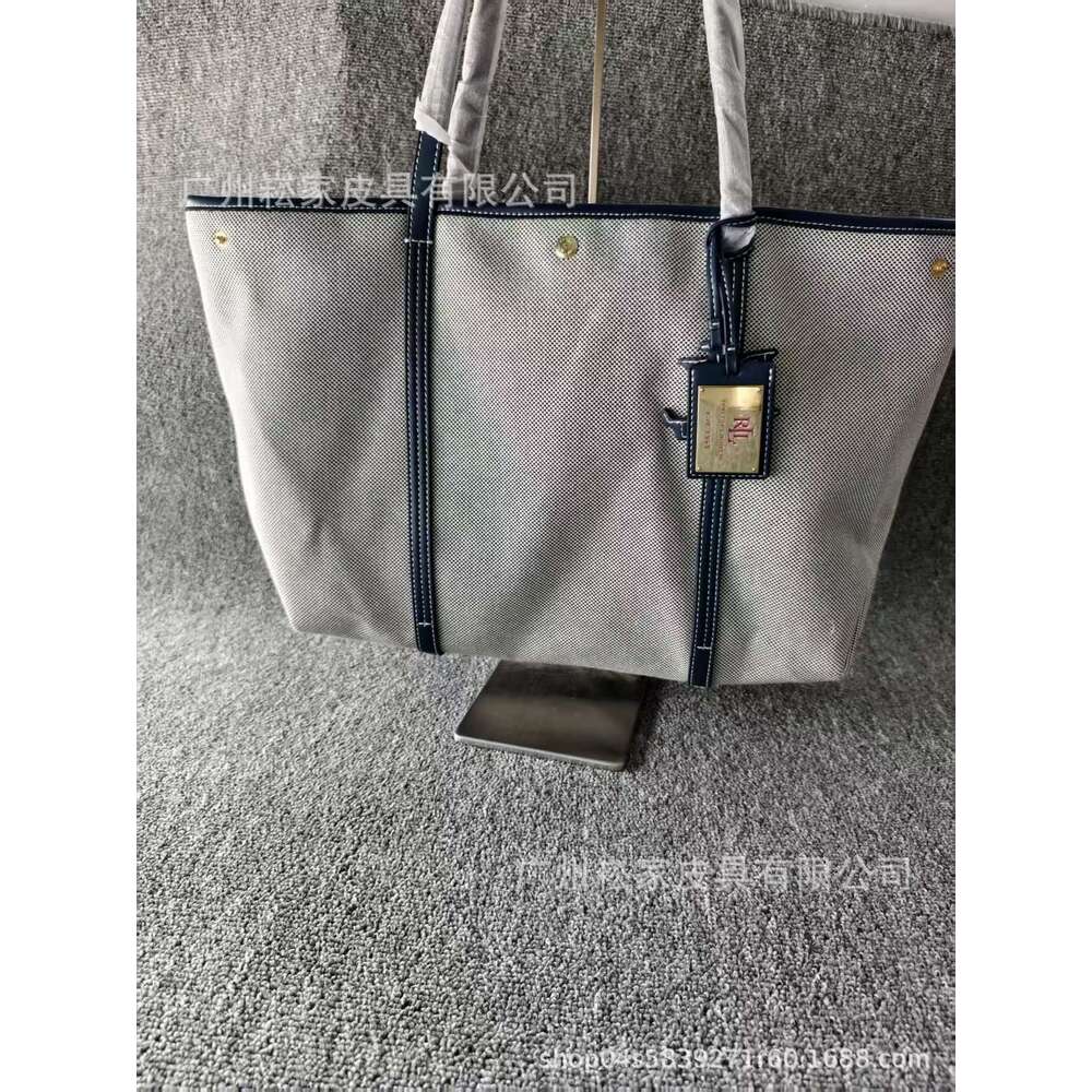 Women's Bags Designer Women's Bags Designer Laf Leather Canvas Tote New Handbag Spring Summer Versatile Large Capacity Mommy Bag Commuter