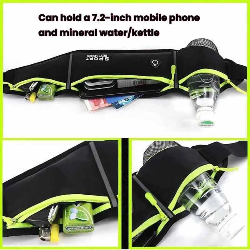 Men and Women Running Waist Bag Sports Style Snug Fit Invisible Lightweight Used for Holding Phone and Keys W250604
