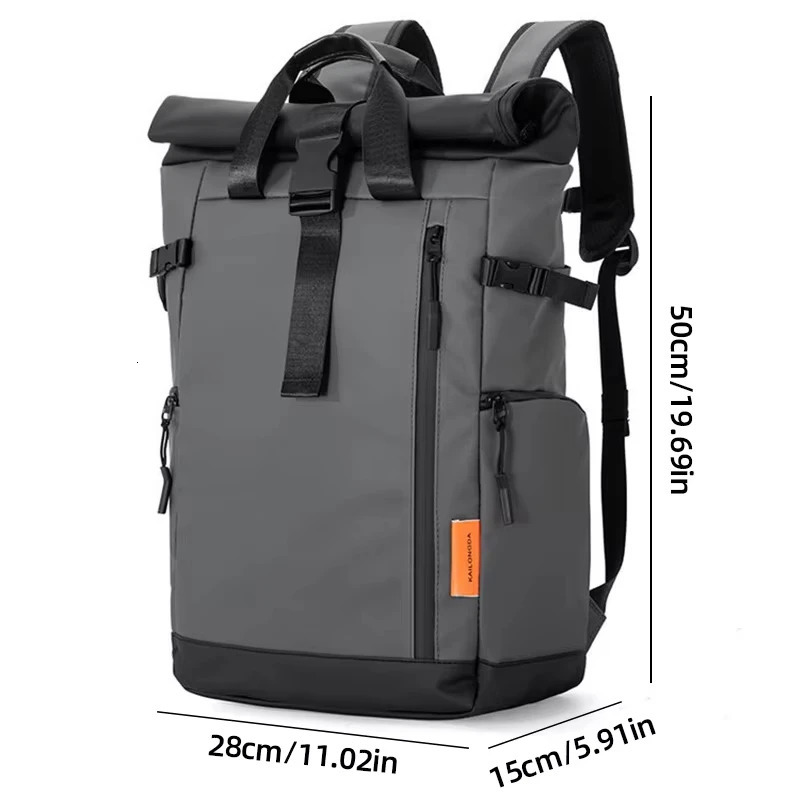 Mens Travel Bag 15.6inch Laptop Computer Backpack Outdoor Waterproof Camping Hiking School Bag College Business Rucksack 250530