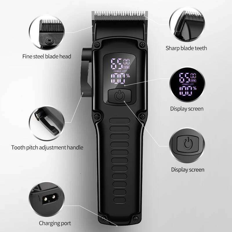 RESUXI 977 New 8500Rpm Professional Clipper + Electric Set For Barber Men's Trimmer Shaver Hair Cutting Hine