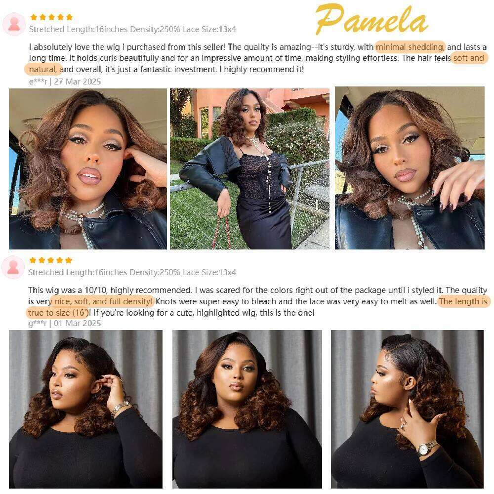 250% Density Ombre Blonde 1B/4 Brown Colored Loose Wave 13x4 HD Transparent Lace Frontal Glueless Human Hair Wig Ready To Wear