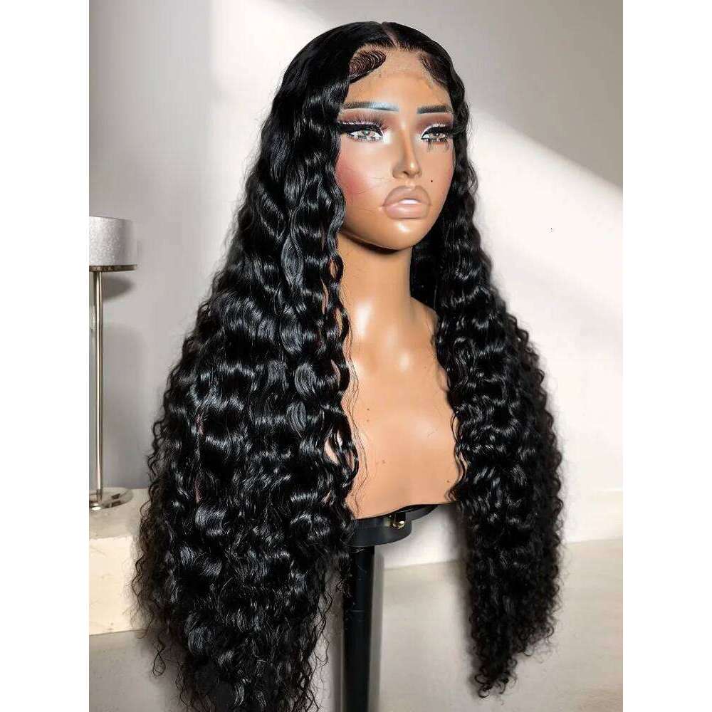220 Density Loose 13x6 Hd Front Human Hair Wig 38 40 Inch Deep Wave 13x4 Brazilian Curly Lace Frontal wig For Women