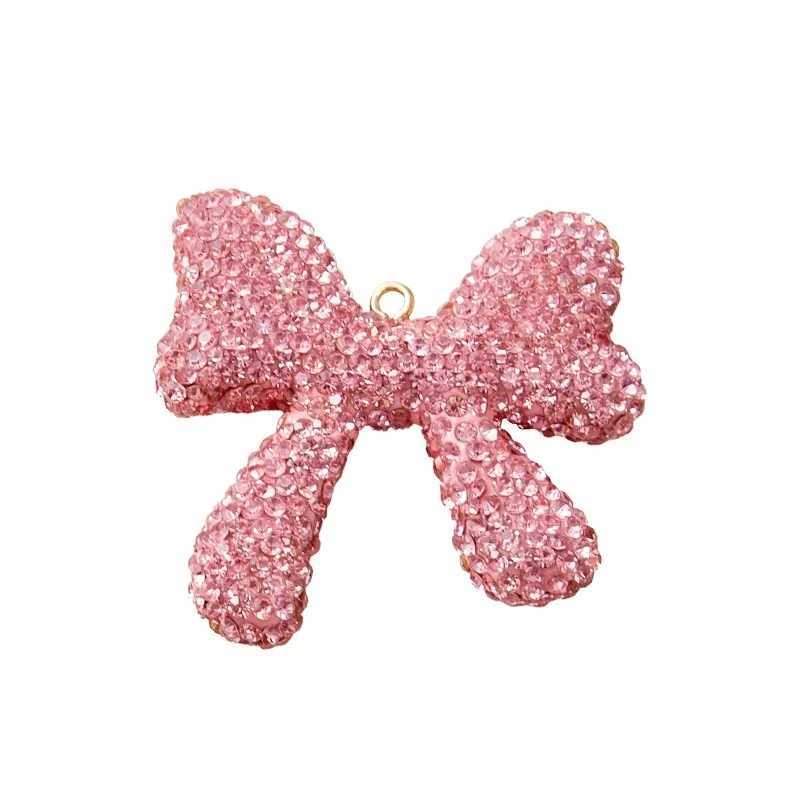 Full diamond bow bag charm clay bag pendant wear-resistant high-end backpack decoration bag accessories W250604