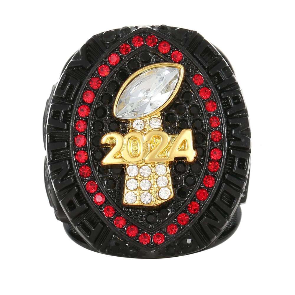 Fantasy Football Championship Ring for Men - Black Design