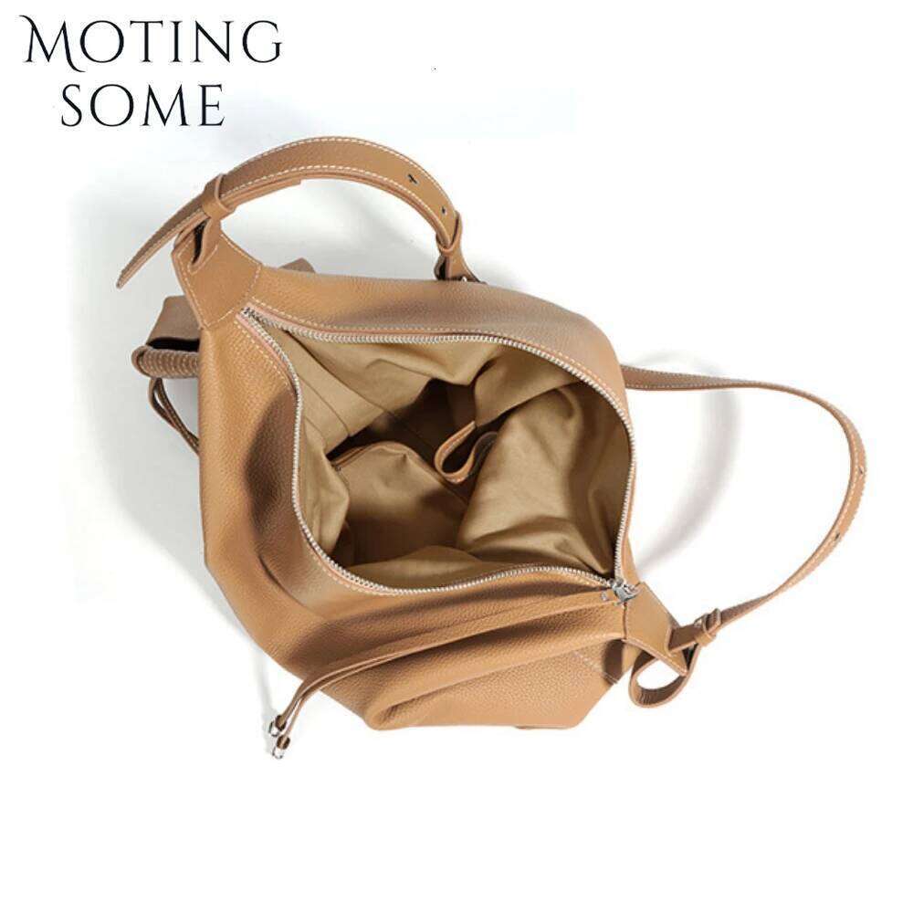 Motingsome Genuine Leather Woman Handbag And Purse Frist Layershoulder Hobos 2025 New Messenger Tote Daily Bag