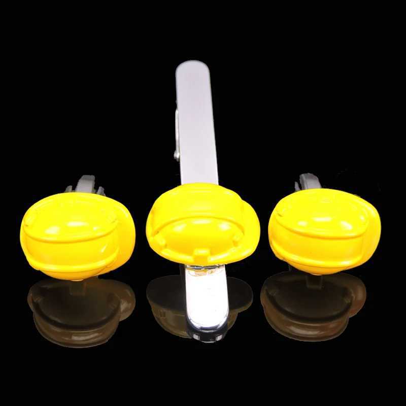 AS Laser metal Cufflinks Tie Clip New Fashion Music Jewelry helmet pistol tie clip mens Wedding Shirt badge pin clip gift W250604