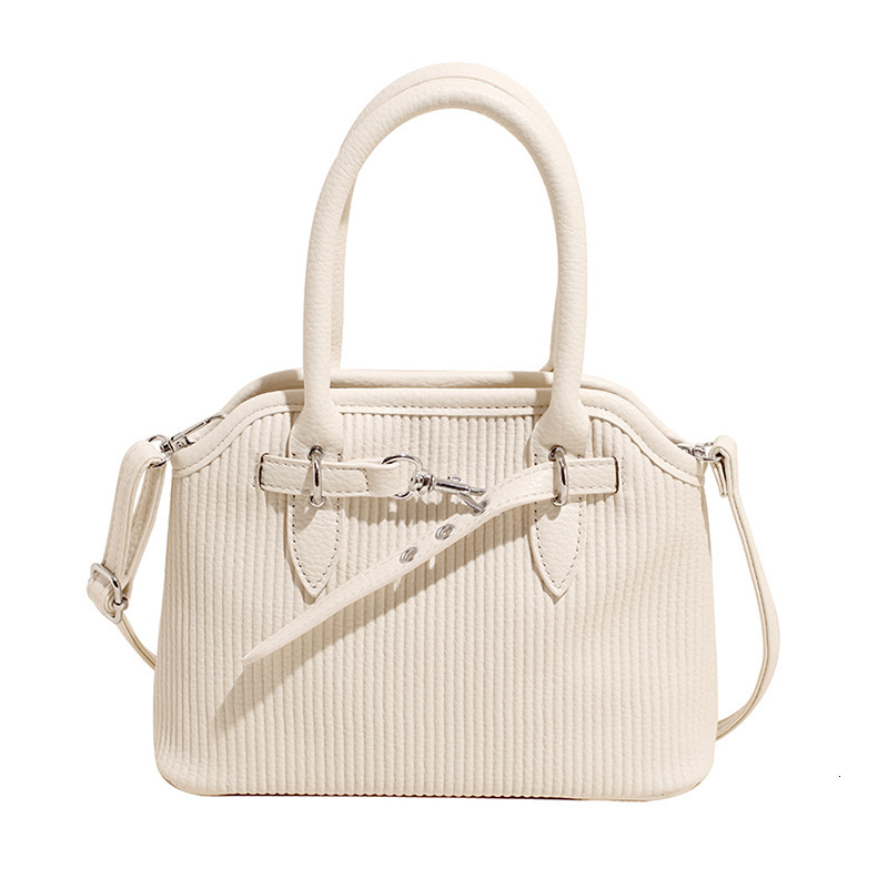 designer Cross-Border 2025 New Trend Large Capacity Pleated Shell Bag French Light Luxury Tote Bag Fashion Single Shoulder Underarm Women's Bag