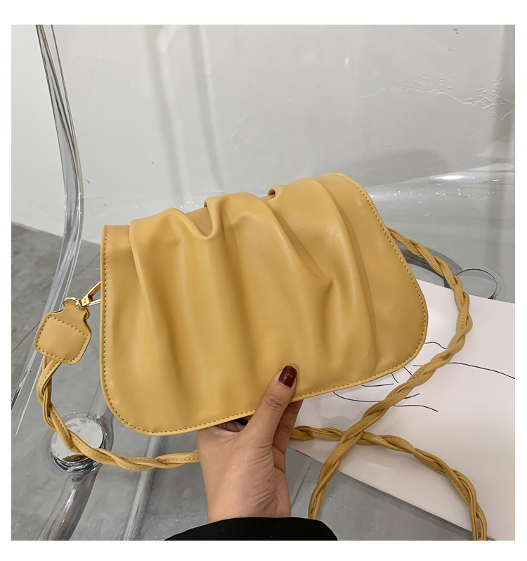 Women's cloud bag new fashionable fairy pleated armpit bag designer women's single shoulder fashionable women's crossbody bag