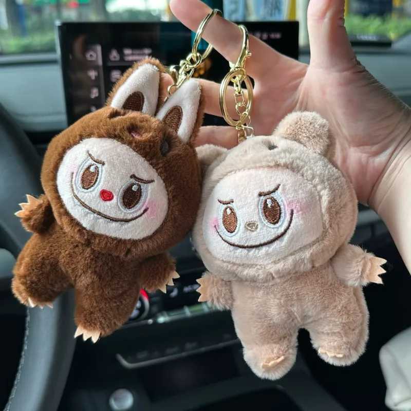 LABUBU New Monster Plush Key Chain Bag Decoration Accessories Plush Doll Bag Pendant Decoration Keychain Women Girls Gifts M250604