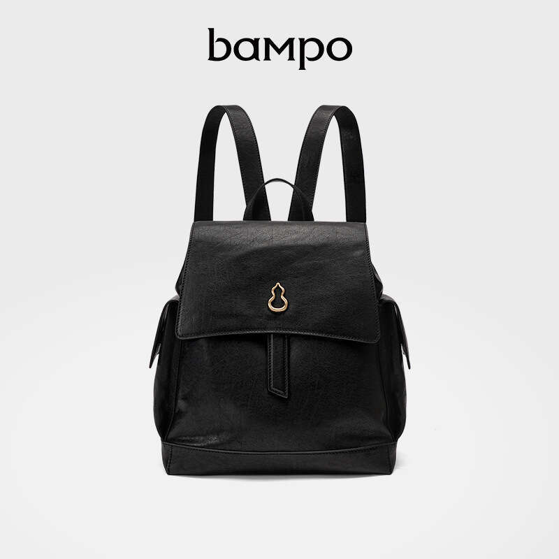 Women's Bags Designer BAMPO Banpo Tile Eaves First Layer Cowhide Backpack For Women New Large Capacity Vegetable Tanned Leather Double Shoulder B
