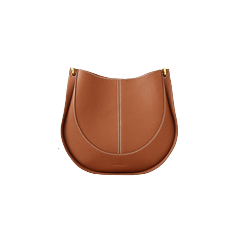 Top layer cowhide crossbody bag, niche light luxury women's bag designer, new trend single shoulder saddle bag, single shoulder bag