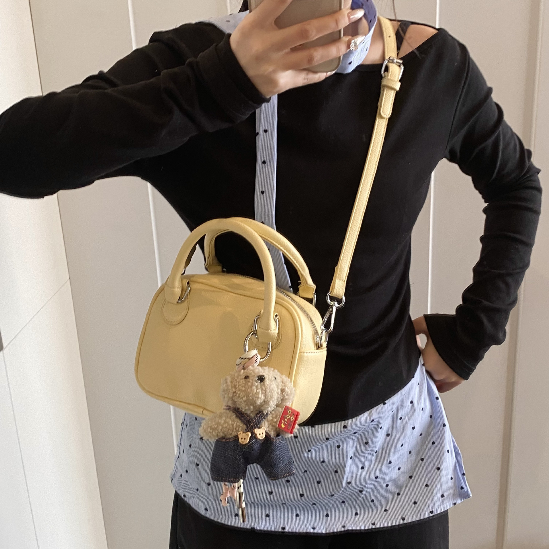 designer Handheld Boston Bag 2025 Spring New Niche Design Versatile Stylish Crossbody Bag Trendy Shoulder Bag