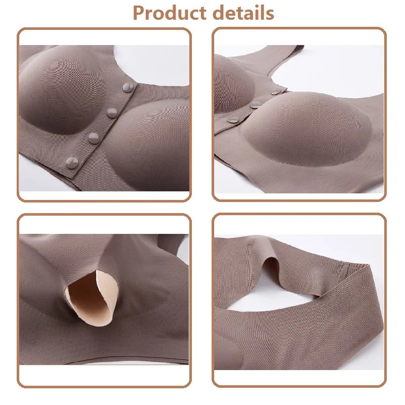 Nursing Bra Maternity Bra With Removable Pads Front Open Buckle Breathable Comfortable 3D Seamless Bras For Women Pregnancy 250530