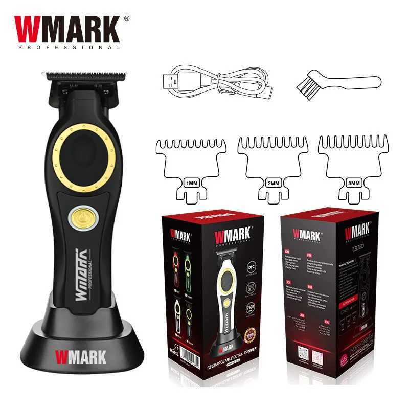 NG-7030 WMARK Mens Professional Barber Salon Hair Clipper with Charging Base 4500mAh Trimmer 8500RPM High Speed Magnetic CombXJ250604