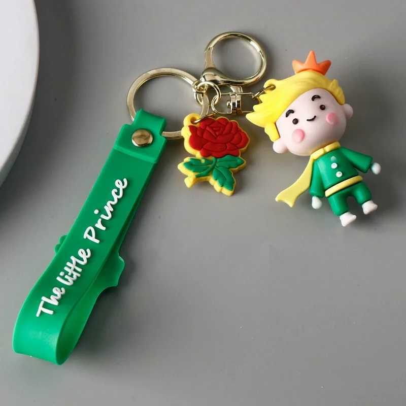 Green Best Deal Little Prince and Fox Keychain Pendant for Kids Birthday Party Decoration Gift Keyring M250604
