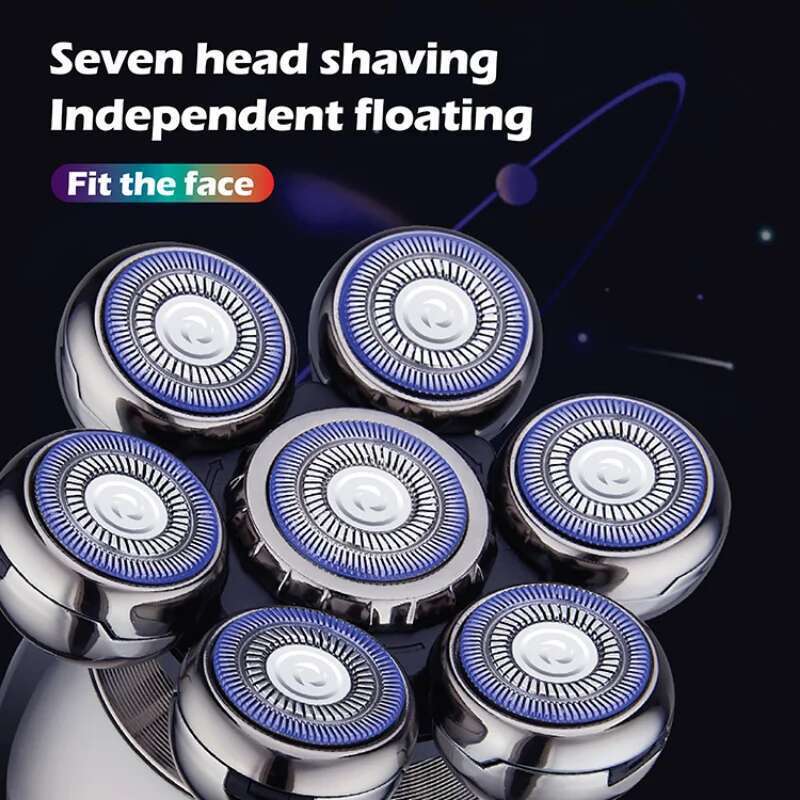 VGR 7D Electric Rechargeable Bald Waterproof Rotary Razor Beard Nose Hair Trimmer Shaver Set For Men V-315