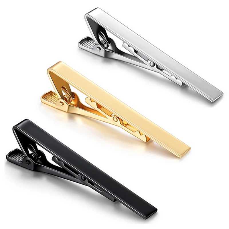 New Tie Clips for Mens Metal Necktie Bar Dress Shirts Tie Pin for Wedding Ceremony Metal Silver Color Tie Clip Mens Accessories W250604