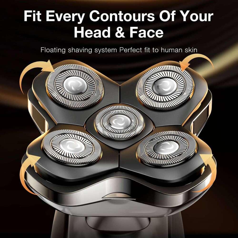 KENSEN S28 Electric Shaver For Blad Man Hair 5D Floating Head Razor Beard Trimmer 5 In 1 Rechargeable Shave Hine