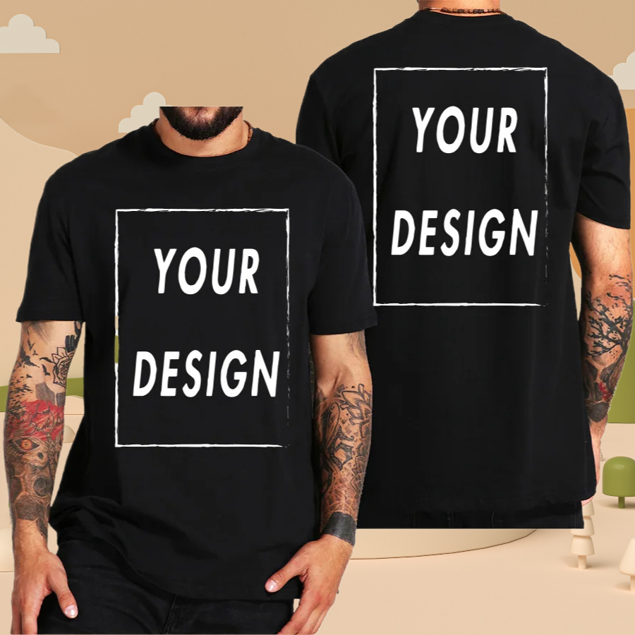 Custom T-shirt Design Your Own Text Logo Professional Image Processing Cotton Short Sleeve Men Women Personalized T Shirts Gifts