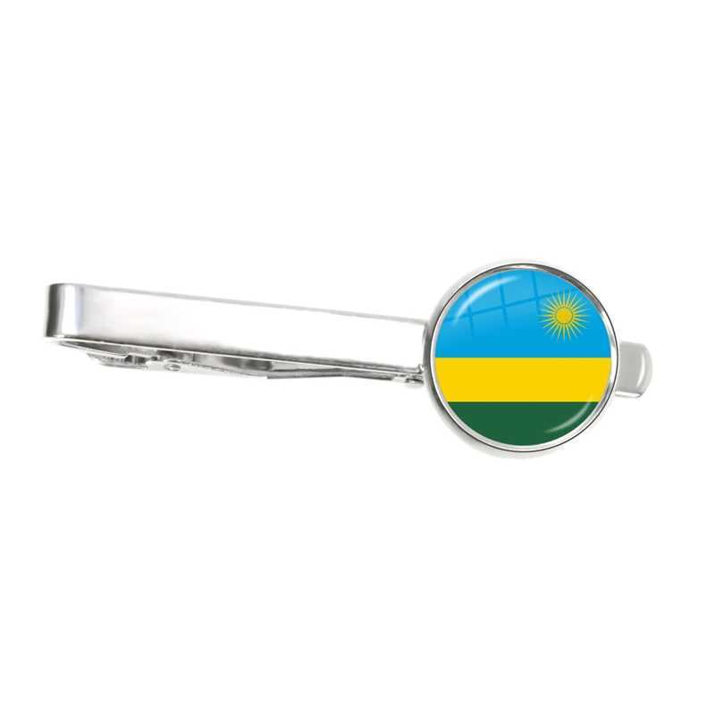 Mauritania Mali Rwanda Cote dIvoire Burundi Burkina Faso National Flag Tie Clip Ornament for Male Gentleman Gift W250604