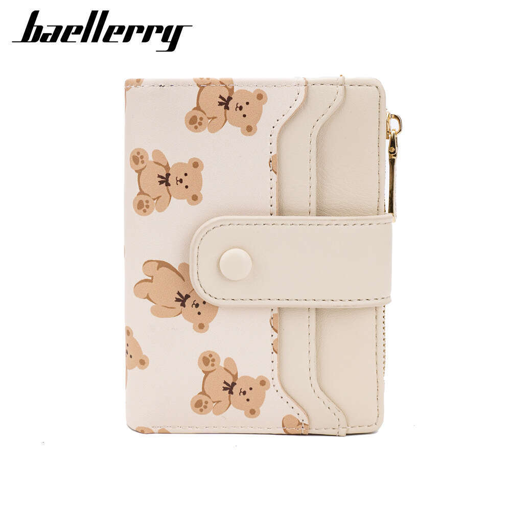 Women's Wallet Short New Baellerry Fashion Animal Print Thin Zipper Coin Purse Card Holder
