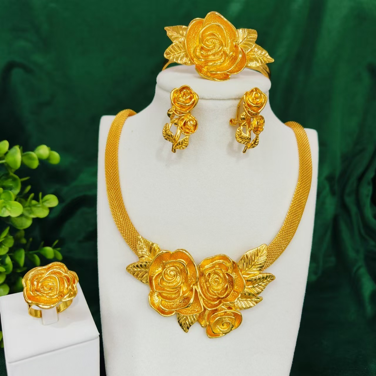 EMMA Jewellery Necklace Jewelry Sets For Women Dubai Gold Color African Arabic Wedding Bridal Collection Sets 241016