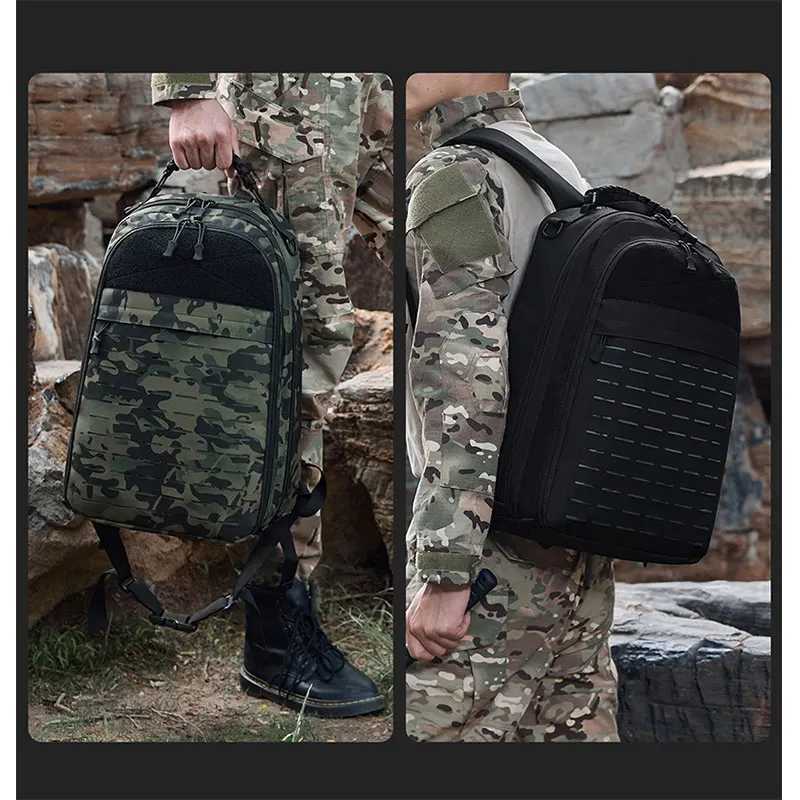 Tactical Climbing Backpack Sports Storage Equipment Rucksack Outdoor Hiking Camping Trekking Bag Large Sport Weekend Luggage BagW250603