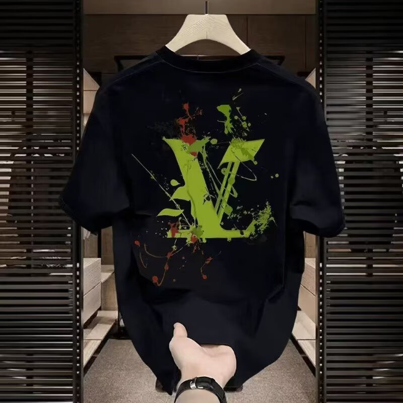 2025 hot Free shipping designer T shirt for women men Summer New printing Structured crisp casual short sleeved top with loose fit plus size S 5xl
