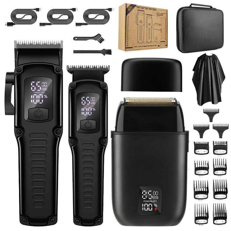 RESUXI 977 New 8500Rpm Professional Clipper + Electric Set For Barber Men's Trimmer Shaver Hair Cutting Hine