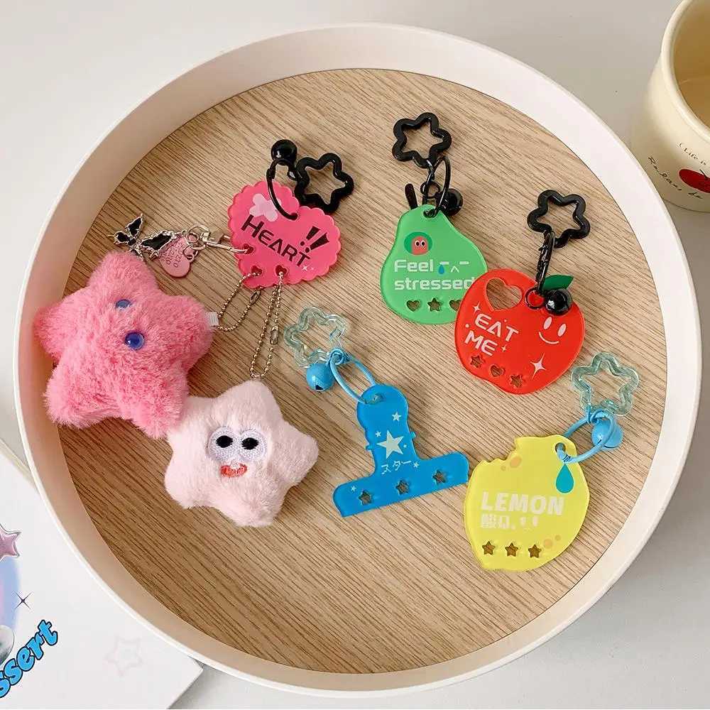 Cute Acrylic Fruit Shape Bag Pendant Backpack Decor Keychain Decoration Keychain DIY Scrapbook Ita Bag Decor Accessory W250604