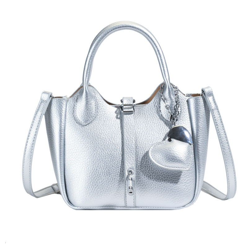 designer Korean Style Fashion Handheld Bucket Bag for Women 2025 Spring New Simple Versatile Shoulder Bag High-end Casual Women's Bag