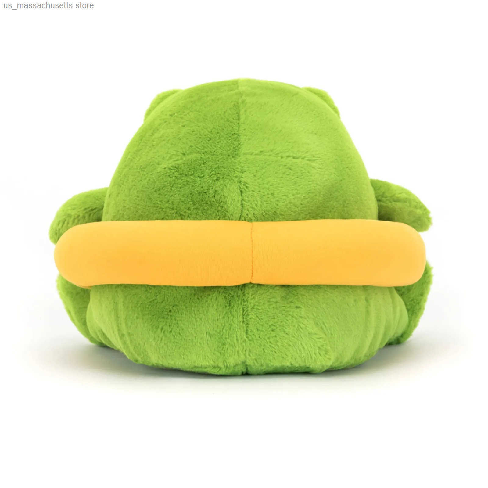 Cartoon Green Frog Toy with Duck Perfect Gift for Kids Soft and Cuddly Cartoon Rag for Childrens Funny Gift Birthday Gifts y250604UF9W