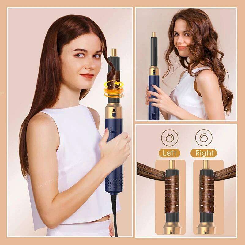 5 In 1 Hot Comb Set Professional Curling Iron Straightener Styling Tool Air Wrap Hair Dryer Household