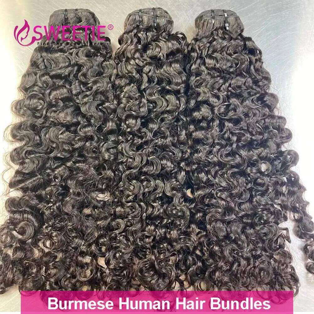 Burmese Pixie Remy 12A Pineapple Extensions Ocean Spiral Curly Human Hair Bundles