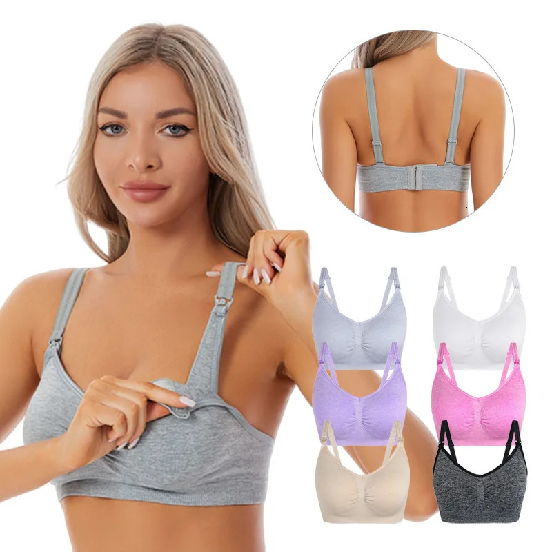 Maternity Nursing Bras Cotton Breastfeeding Pregnant Women Pregnancy Underwear Breast Feeding Bra Clothing Lactancia 250530
