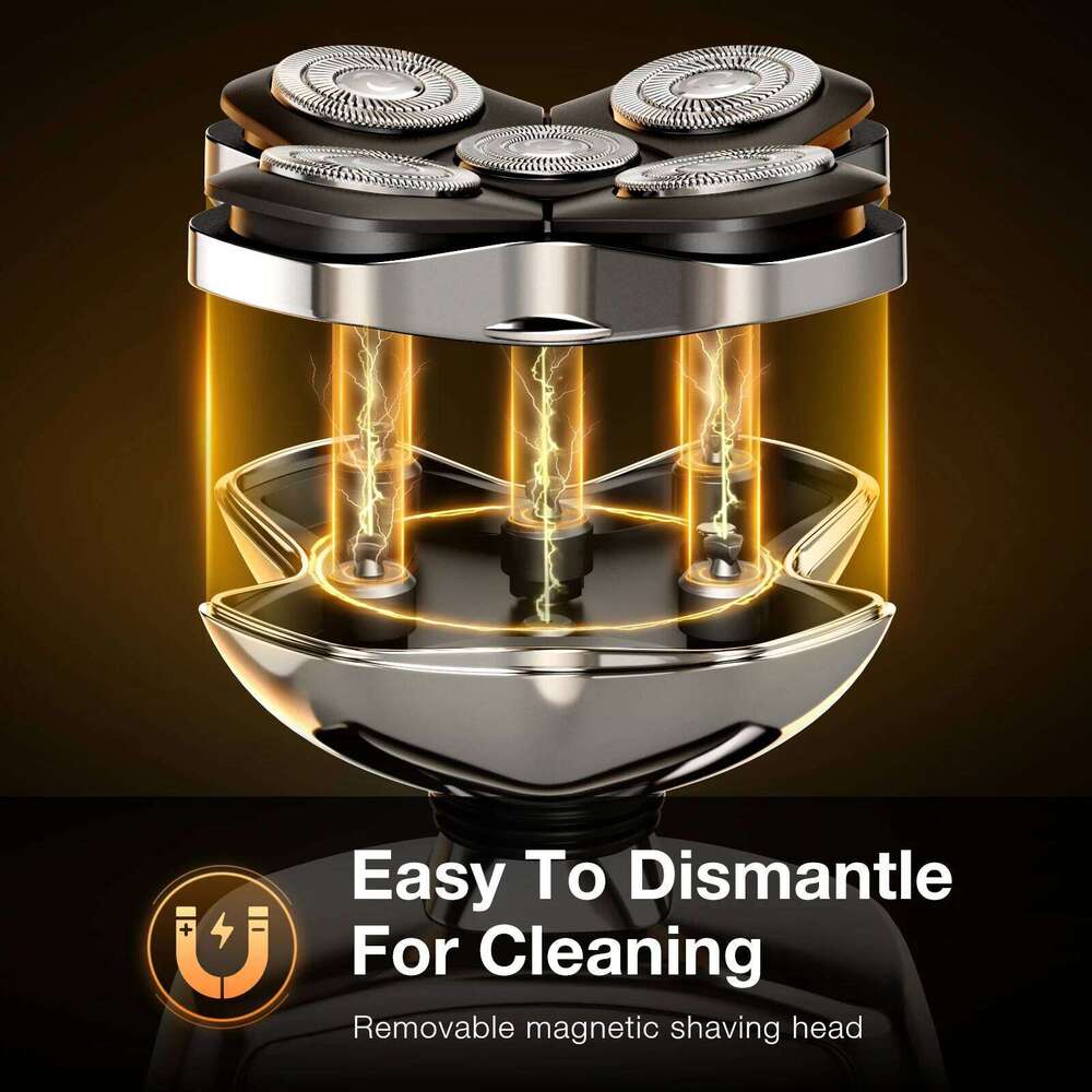 KENSEN S28 Electric Shaver For Blad Man Hair 5D Floating Head Razor Beard Trimmer 5 In 1 Rechargeable Shave Hine