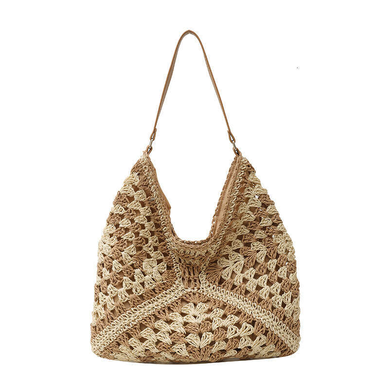 High-Quality Large-Capacity Woven for Women, New Fashionable Single-Shoulder Straw Bag, Casual Commuter Tote Bag Trend