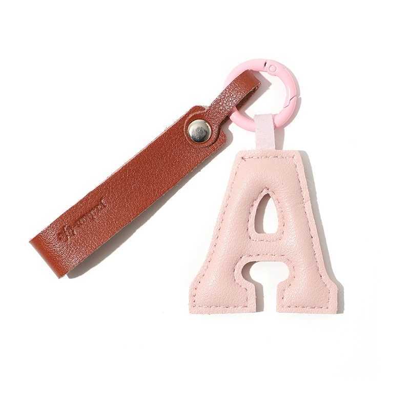 HOT Creative PU 26 Letter Key Chain Alphabet Letter Car Key Accessories Business Key Holder Women Bag Pendant Keyring Decoration W250604
