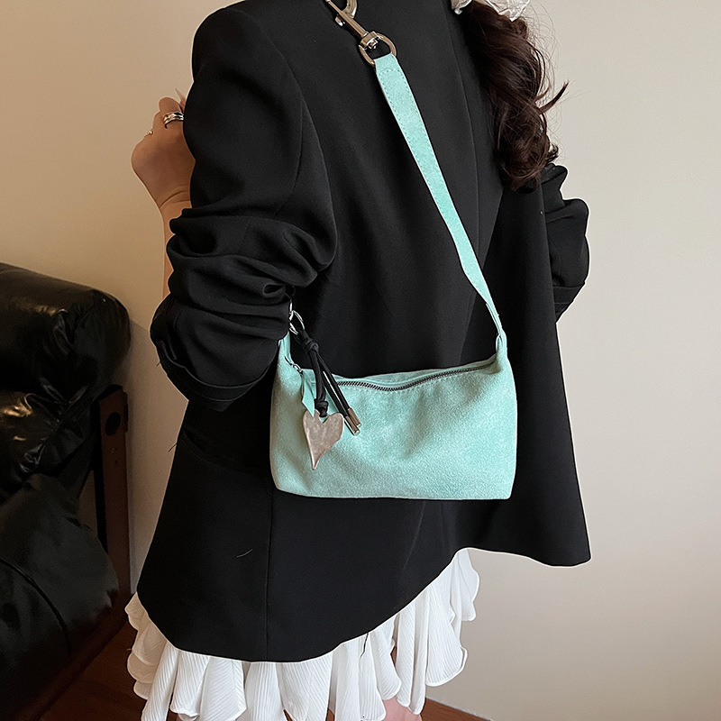 designer Casual Lazy Style Underarm Bag for Women 2025 New Trendy Fashion Simple Shoulder Bag Solid Color Casual Commuter Crossbody Bag